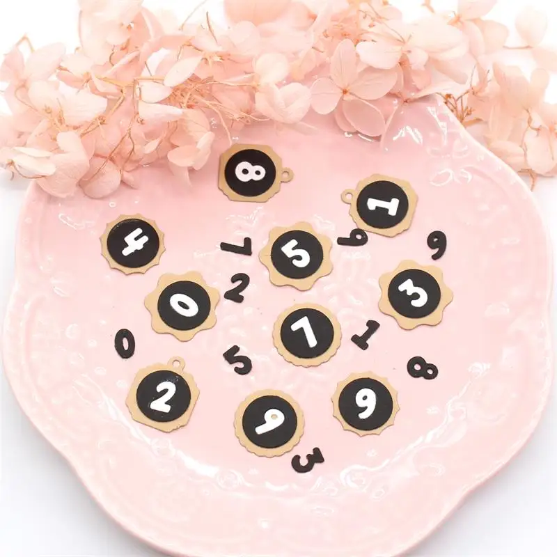 KSCRAFT милые номера планировщика металлические штампы трафареты для сделай сам