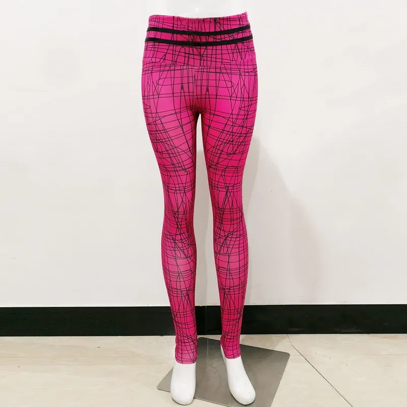 Женские Новые леггинсы с 3D принтом женские полосатые сексуальные штаны узором из