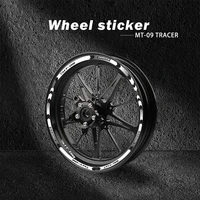 motorcycle wheel sticker reflective rim stripe tape motorbike decal styling stickers for yamaha tracer mt 09 fj 09 mt09 fz09