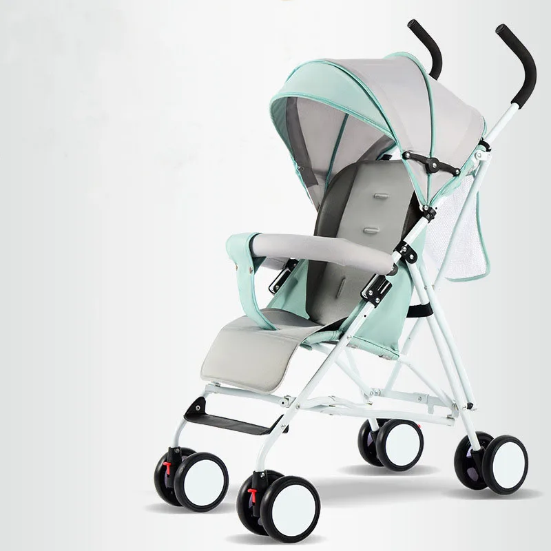 Супер легкость детская коляска четыре колеса складная 3 в 1 для путешествий