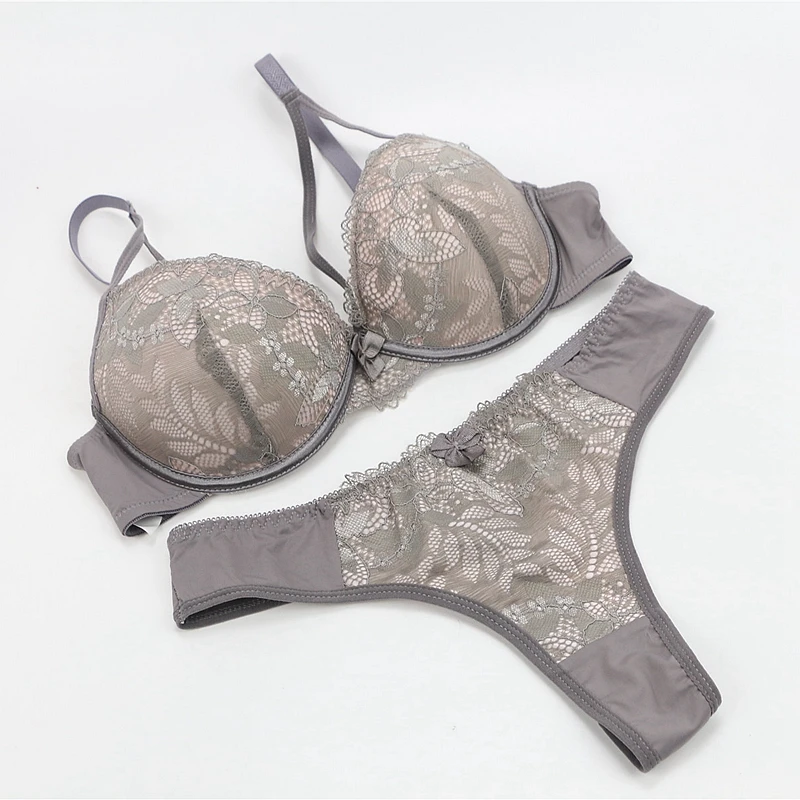 

NHKDSASA Underwear Set Lenceria Lingerie Set Pdded Push Up Bralette And Panties Lace Underwear For Women Sexy Bra Set Wholesale