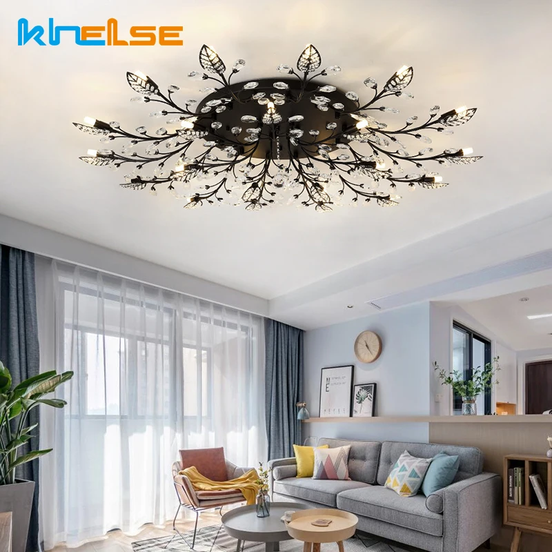 Khelse с украшением в виде кристаллов потолочный светильник Спальня лампа