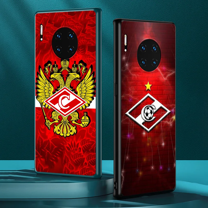 

Hot Spartak Moscow for Huawei Mate 40 RS 30 20 X 10 P Smart Z S Lite Pro Plus 2021 2020 2019 2018 Black Phone Case