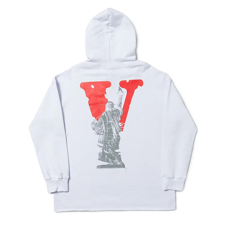 

VLONE Man Hoodies Cotton Sweatshirts Men Clothing Sweatshirt Woman Women's USA Brand Harajuku Hip Hop Friends Statue of Liberty
