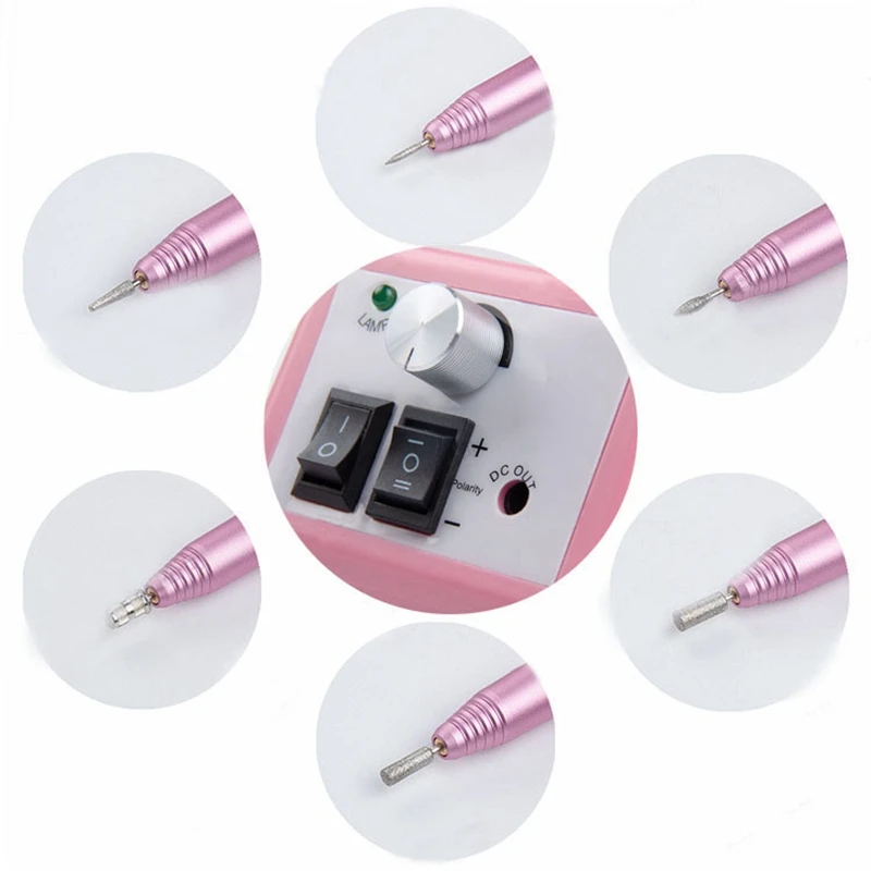 

Nail Drill Electric Nail File Metal Manicre Machine for Nail Art Equipment Nail Sander EU Plug