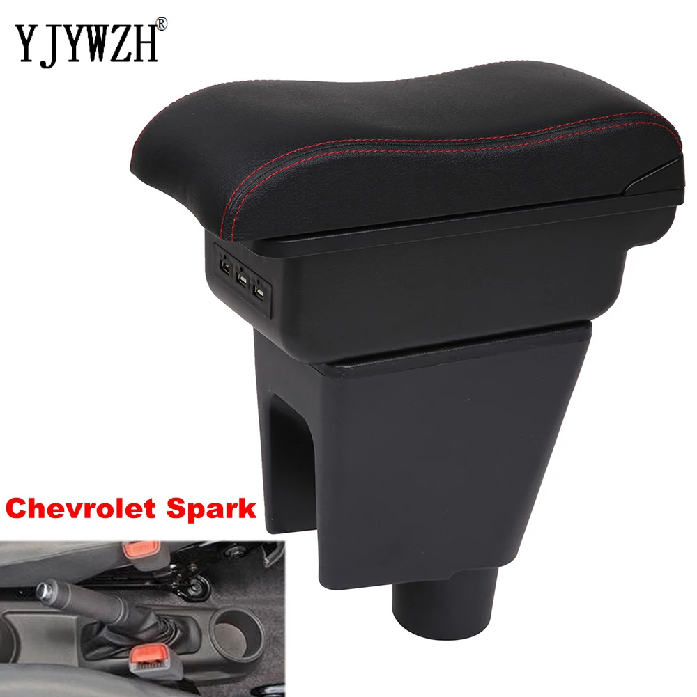 Подлокотник для Chevrolet Spark подлокотник автомобиля кожаный контейнер хранения