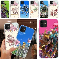 digital monster phone case matching coque transparent for iphone xr 11 12 13 pro x xs max 6 7 8 6s plus se2020 case