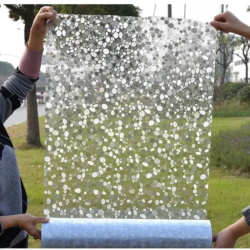 45*100 см мощеная декоративная оконная пленка для конфиденциальности статическая