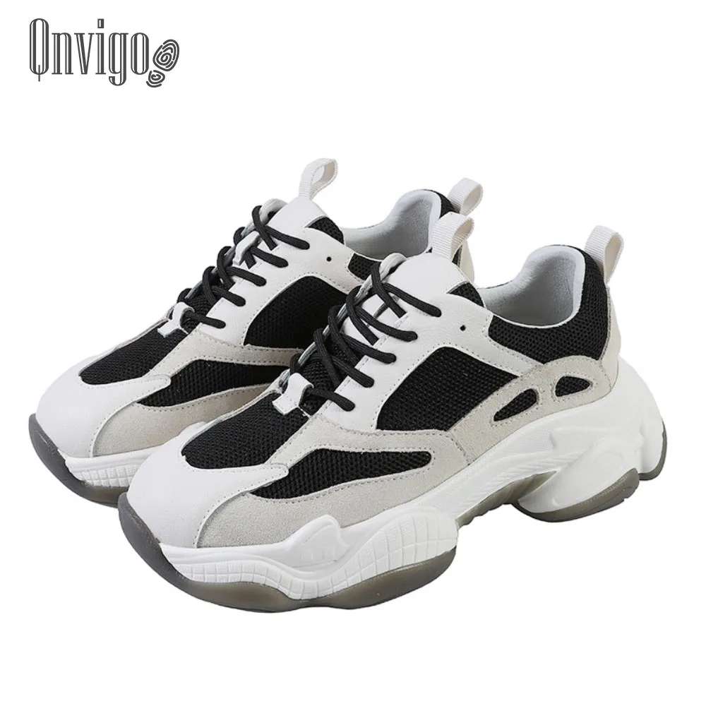 Женские спортивные кроссовки qклюва белые сетчатые в Корейском стиле модель 2020