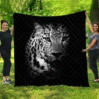 animal print quilt fashionable breathable super soft bedroom decor modern home bed set for all seasons
