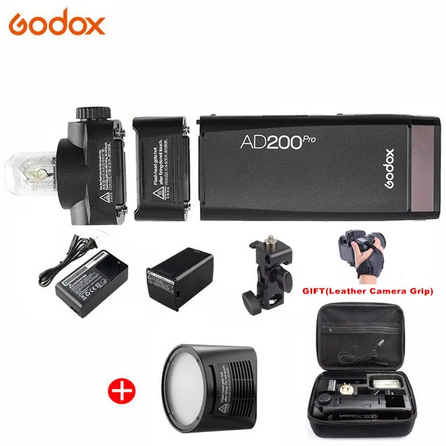 Add H200R Godox AD200 Pro AD200Pro 200Ws 2,4G Вспышка стробоскоп 1/8000 HSS 500 полная мощность вспышки 0,01-2,1 s переработка батареи 2900 мАч - Цвет: Add H200R