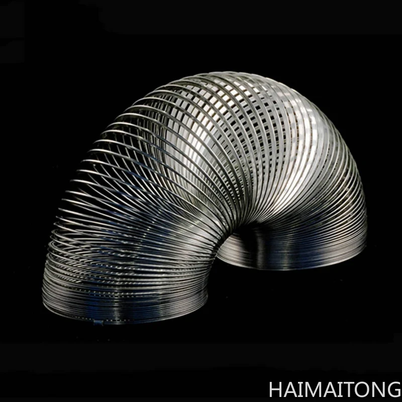 

2021New Flat Metal Rainbow Circle Funny Classic Wave Spring Circle Children Gift Kids Science Toys