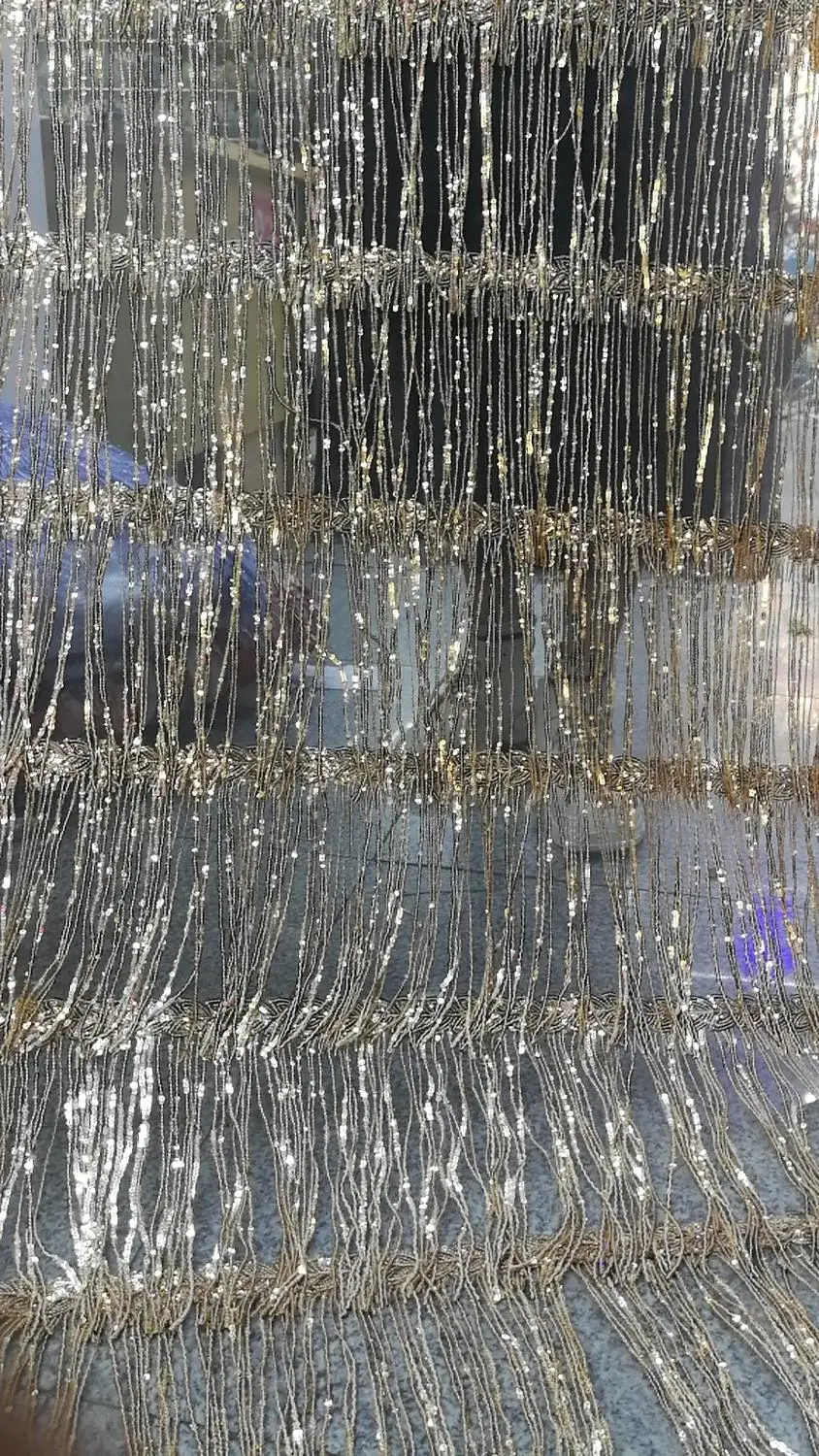 Кружевная ткань в африканском стиле 2 ярда золотого цвета 2019 | Дом и сад