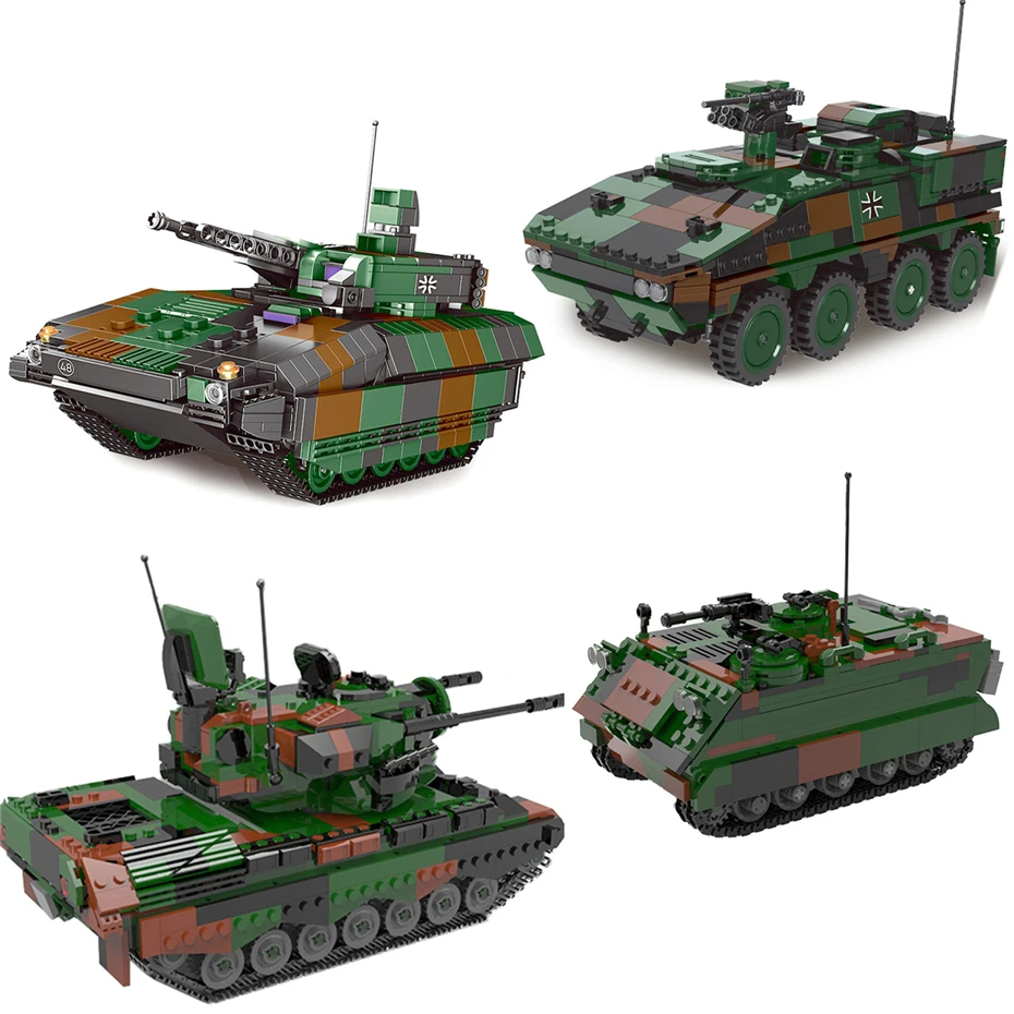 Новая серия военного оружия Xingbao WW2 набор бронированных боевых машин