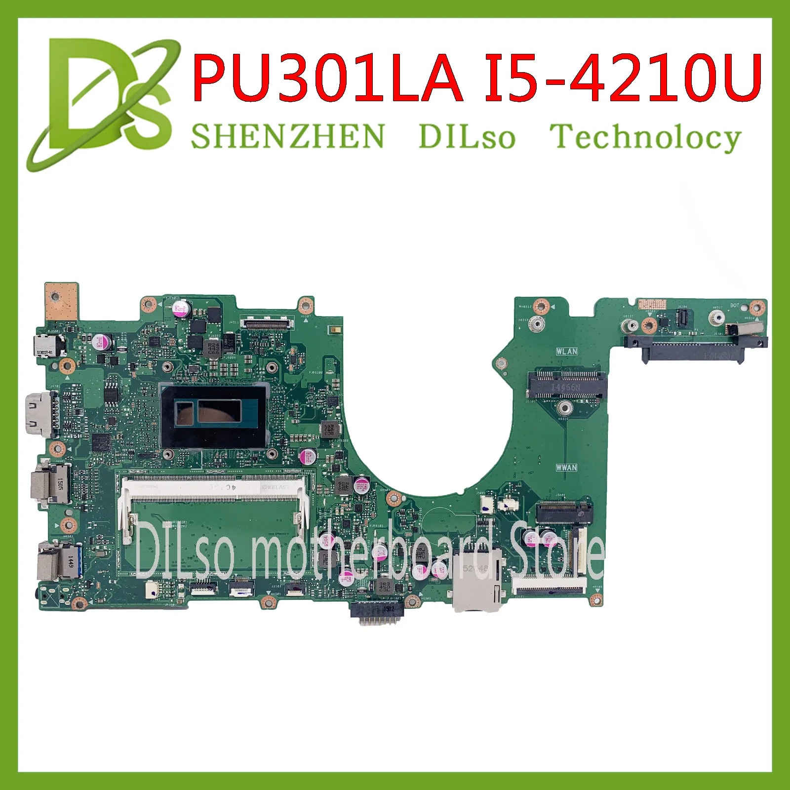 Billig KEFU PU301L Mainboard Für ASUS PU301LA PU301L I5-4210U Laptop Motherboard REV 2,01 Test Arbeit 100% Original Motherboard
