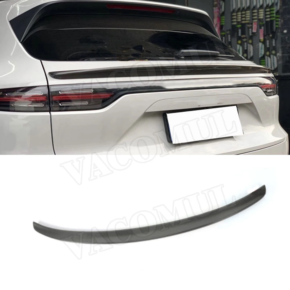 Задний спойлер из углеродного волокна средние крылья подходит для Porsche Cayenne SUV 4 Door