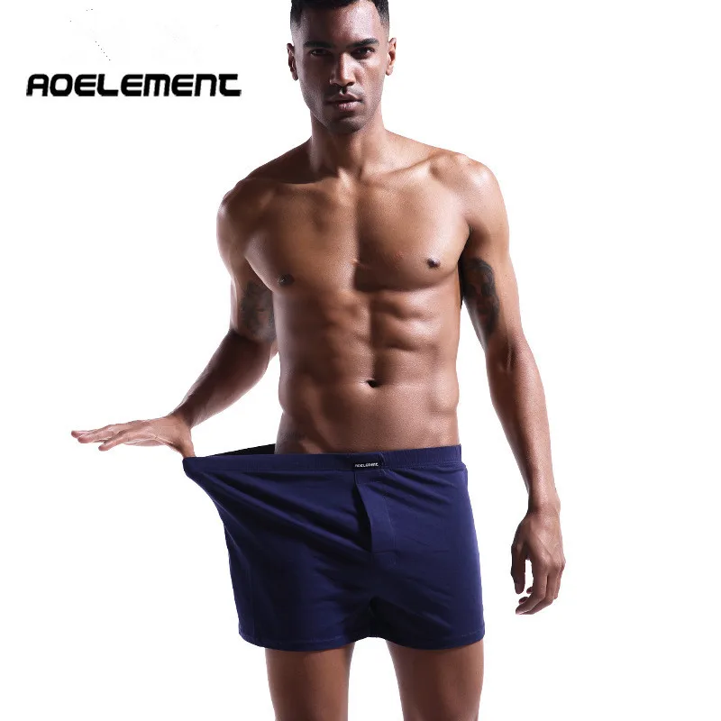Мужские хлопковые трусы боксеры удобные дышащие большого размера для дома