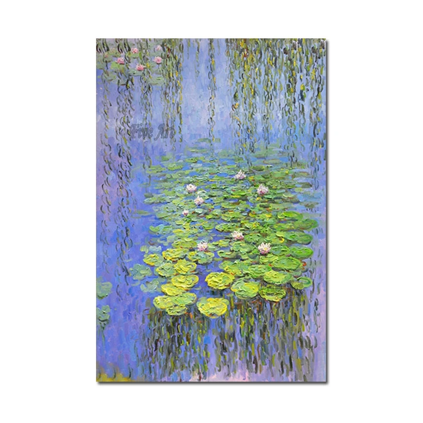 Новое поступление 2022 знаменитая монета водяная Лилия холст украшение на стену