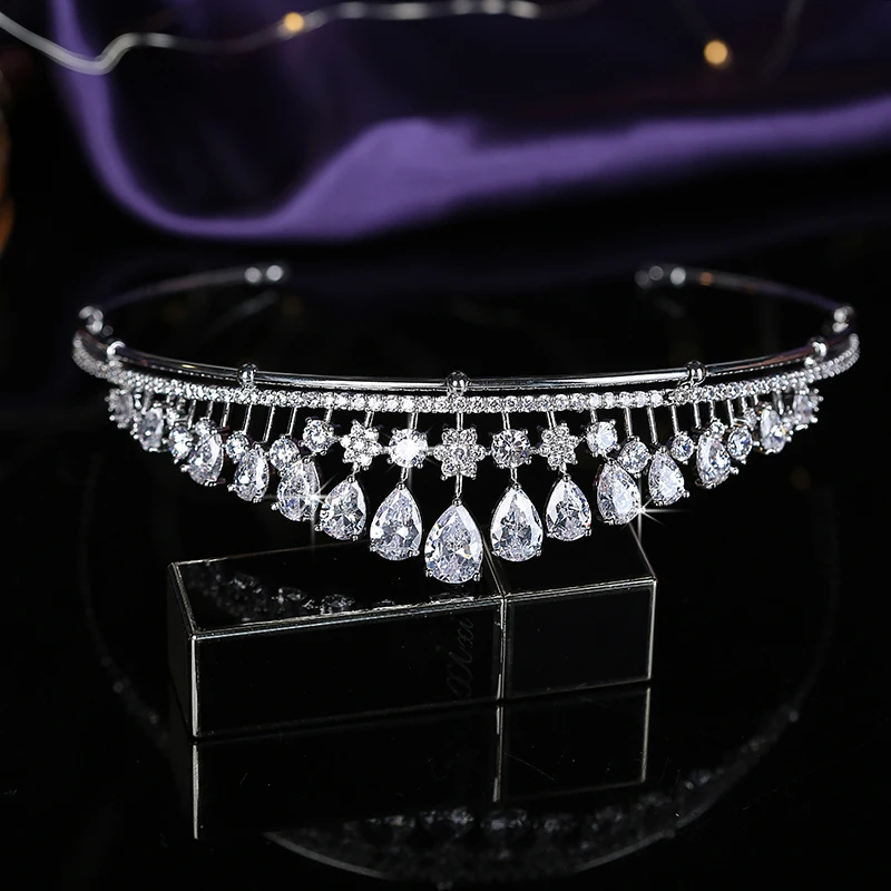 Корона головная повязка Высокое качество Свадебные аксессуары для волос короны