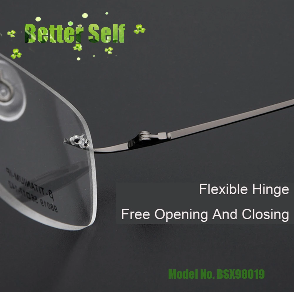 Оправа для очков светильник очки титановый сплав без оправы мужские безрамные по