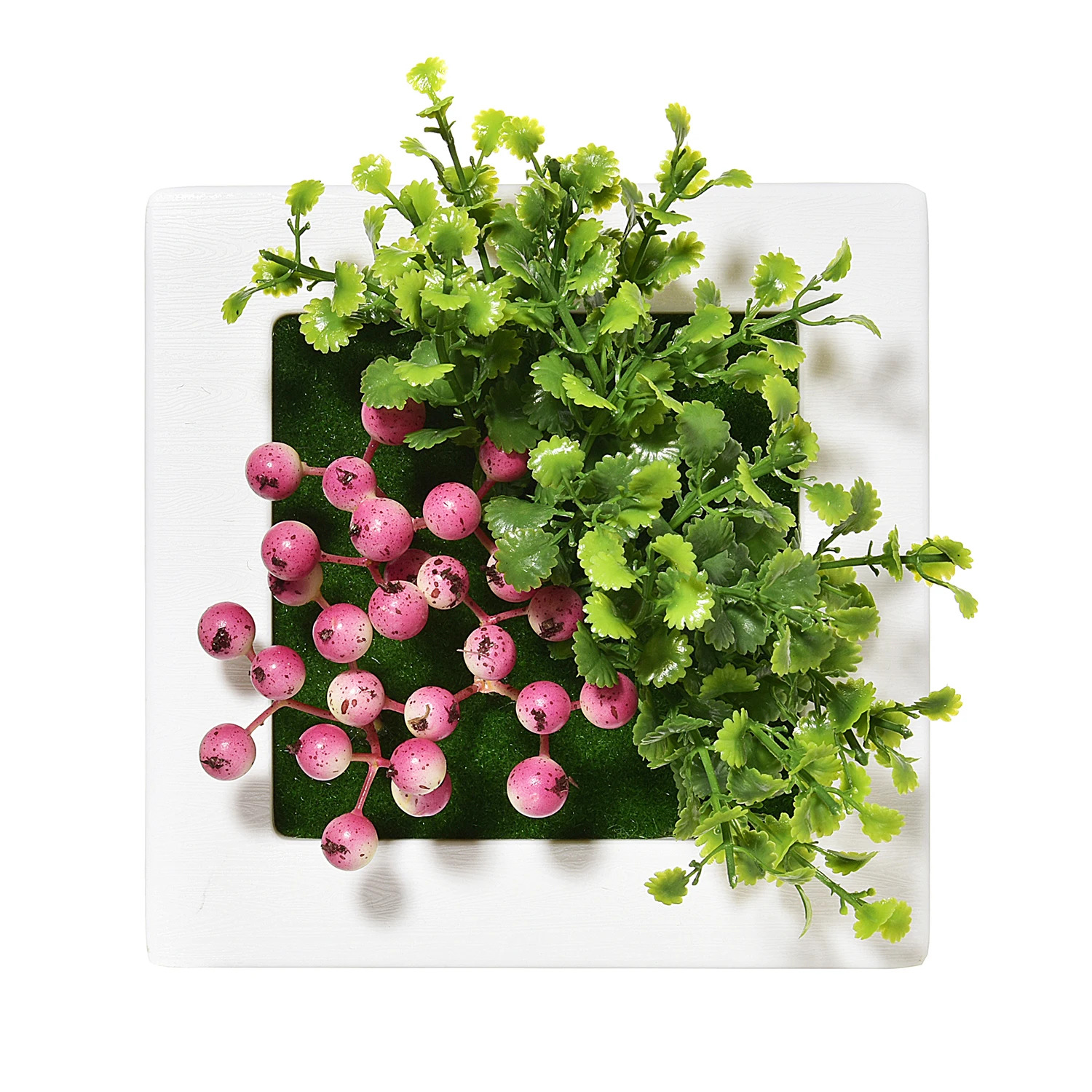 Искусственный суккулент растения фрукты Подвесной Настенный декор 3D фоторамка