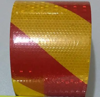 10cm orange red TW 1 м длинная самоклеящаяся ПВХ Светоотражающая Лента безопасности дорожного движения Строительная площадка светоотражающий знак - Цвет: 10cm orange red TW