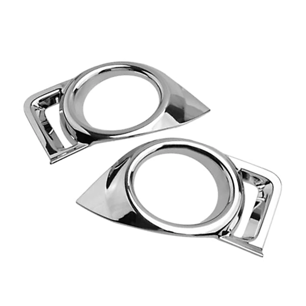2Pcs Chrome ABS Fog Light Lamp Cover Trim for Toyota Highlander 2014-2016 image 4