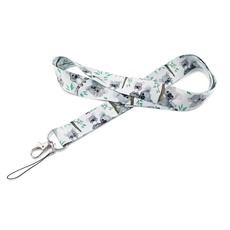Милые ремешки для шеи CA1057 Koala идентификационных ключей сделай сам подвесные