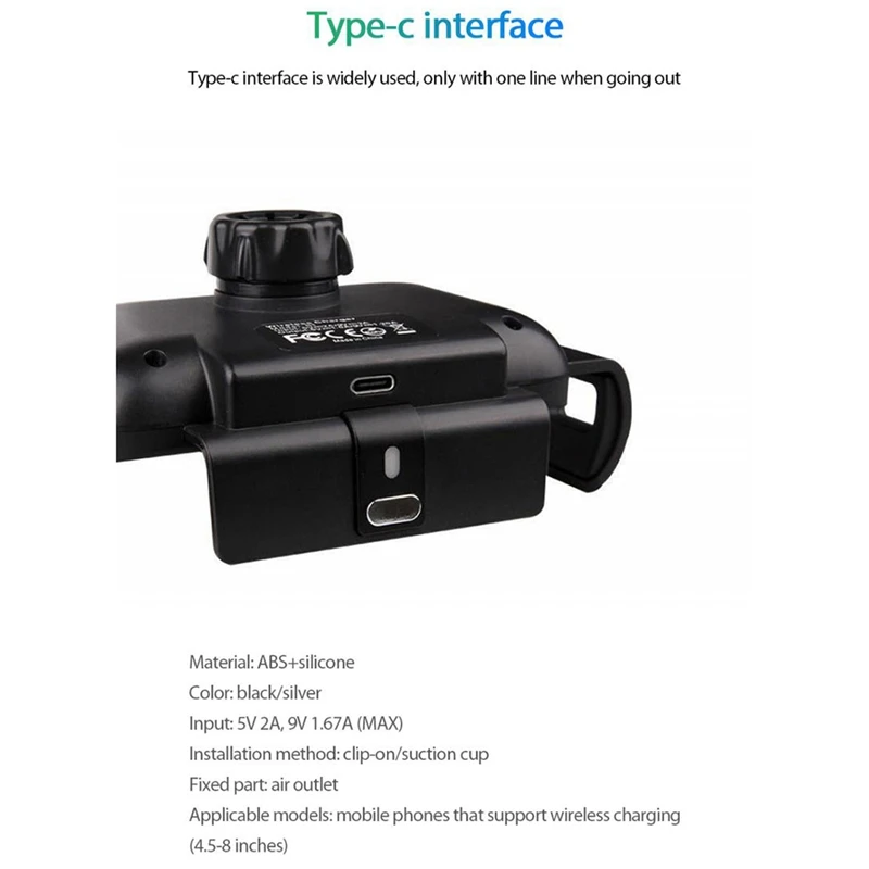 

10W Universal Car Wireless Charger QI Quickly Charging Holder Phone Mount for iPhone 12 11 XS Max Huawei Samsung Fold Z