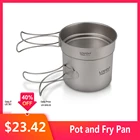 Lixada уличная титановая чашка кружка горшки портативная кружка кемпинг Пикник чашка для воды подвесной горшок посуда для кофе чай Кемпинг Туризм