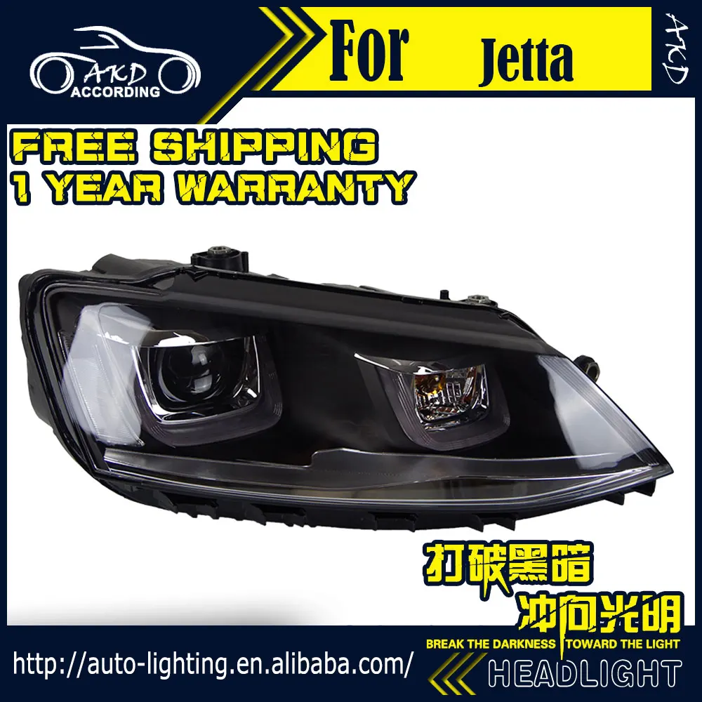АКД автомобильный Стайлинг головная лампа для VW Jetta светодиодная фара 2011 2015
