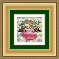 ktn030 stich cross stitch kits craft packages cartoon cow counted new designs needlework embroidery cross stitching painting