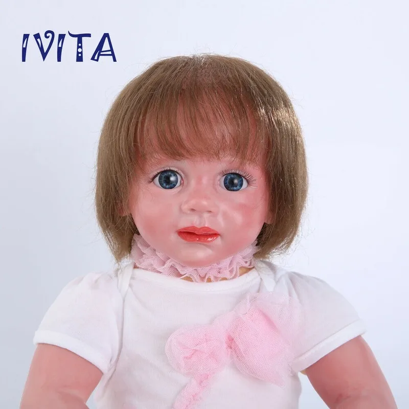 

24 Inch Simulation Full-body Silicone Doll Rebirth Waterproof Baby Girl Photography Props Soothing Baby Early Education Toys