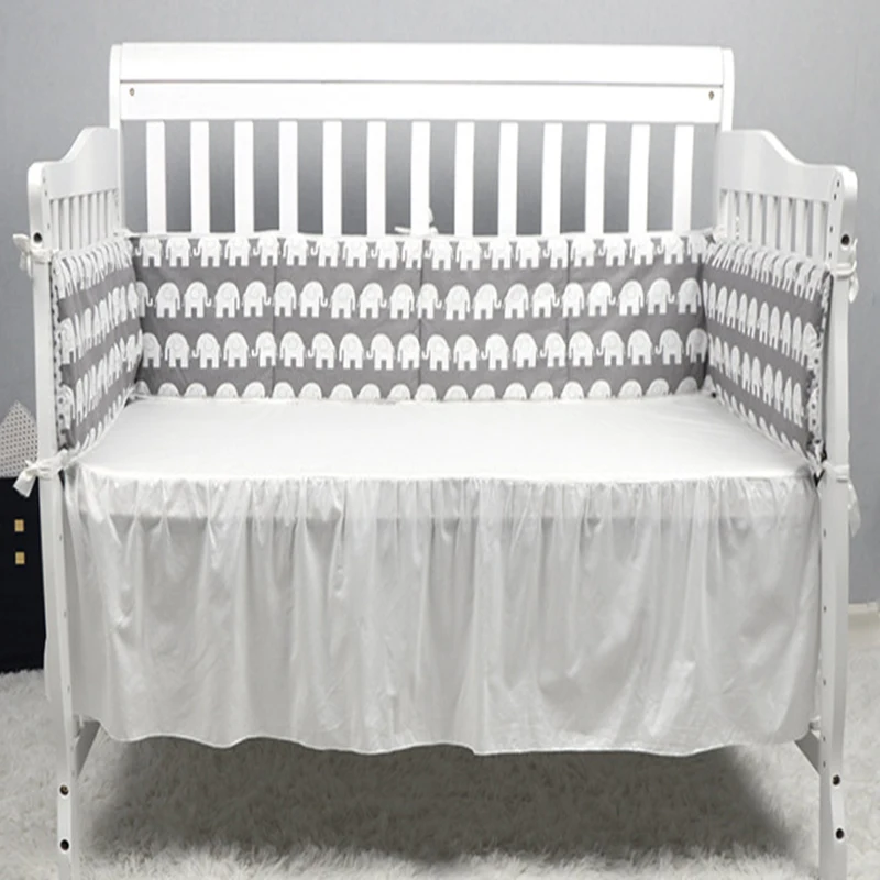 1 шт./комплект из 4 предметов для малышей детская кроватка бампер вокруг