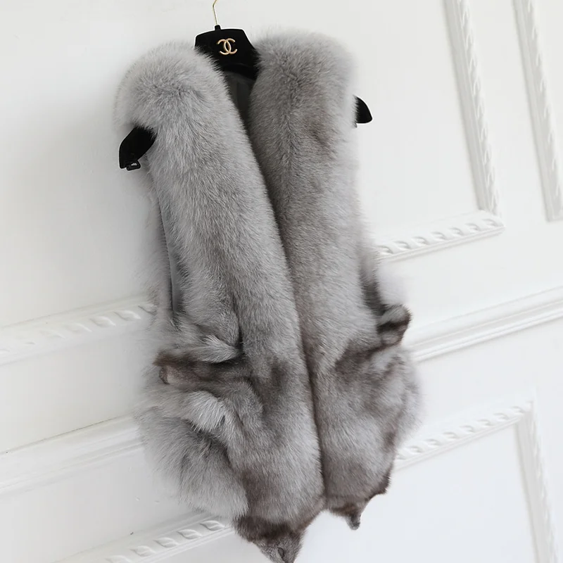 

Женский меховой жилет, зимняя теплая безрукавка из натурального меха, размеры до 3XL