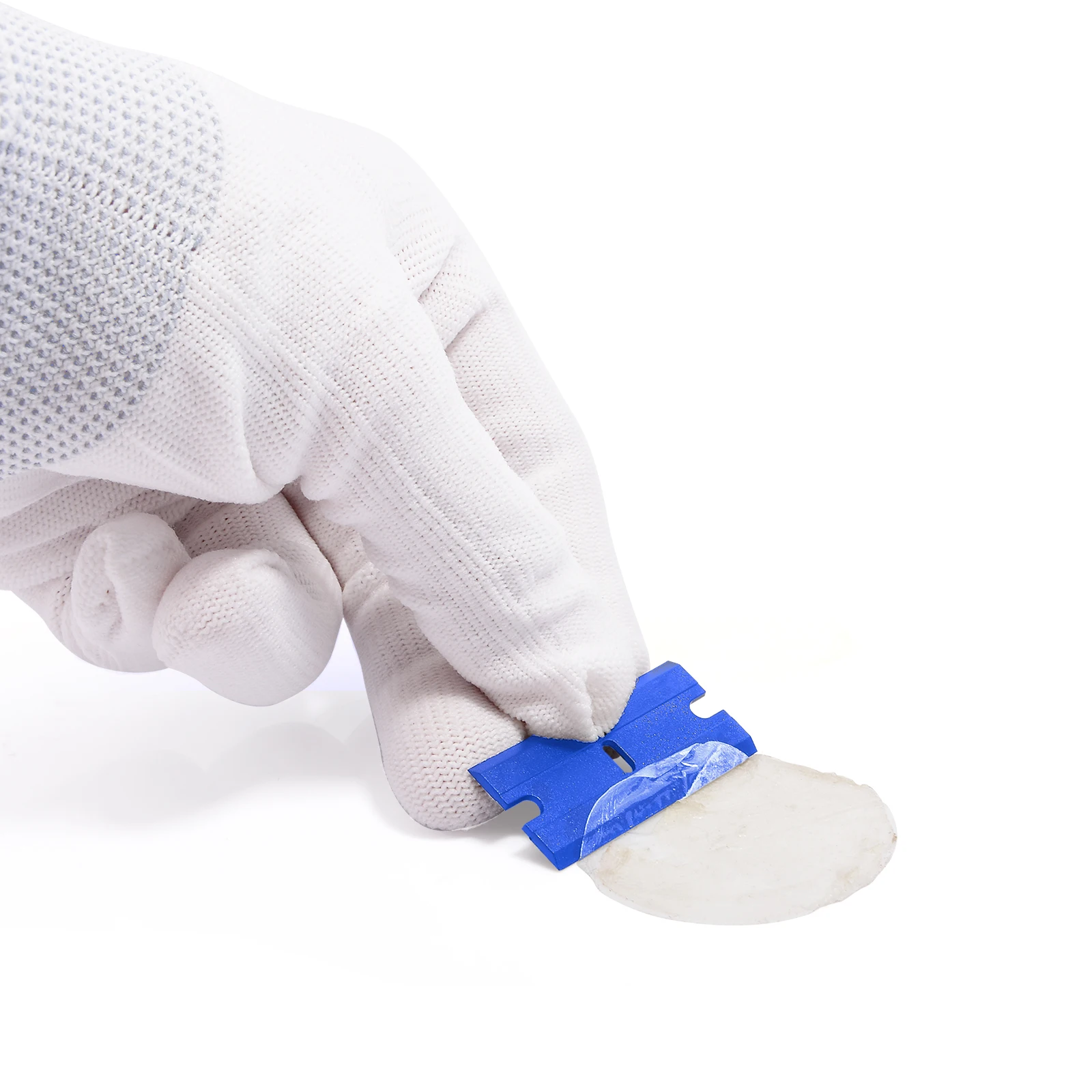 

100pcs Plastic Razor Blade Window Glass Clean Wiper Carbon Fiber Wrap Vinyl Car Sticker Film Squeegee Tools Phone Oca Degumming