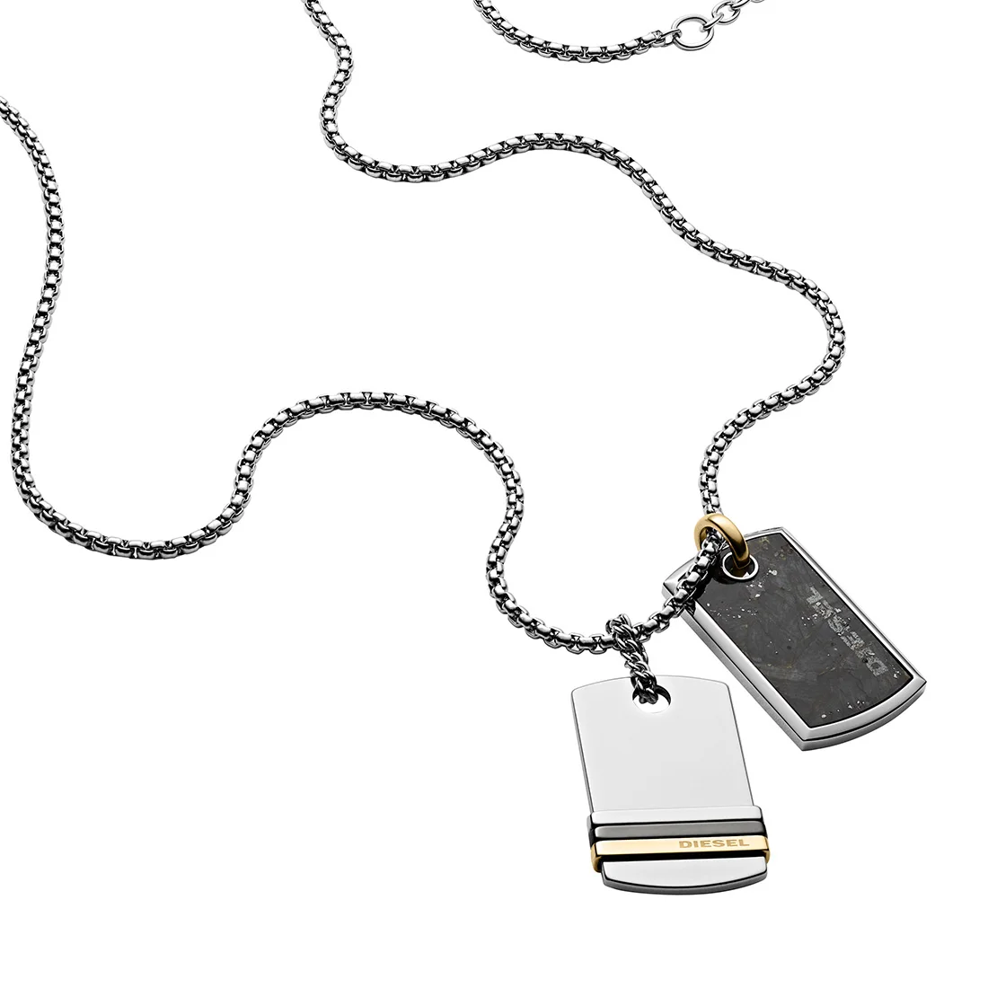 

Diesel DJDX1189-040 Men Necklace Valentine's Day Gift Steel Metallic Gray Birthday Gift for Mens