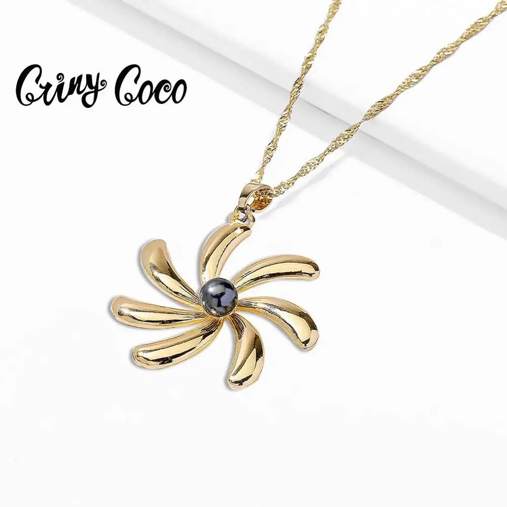 Гавайский стиль 2020 Cring Coco Висячие ожерелья для женщин классический дизайн цветок