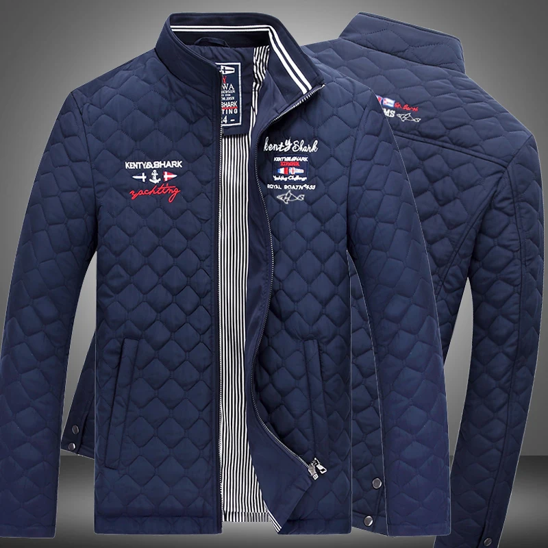Высокое качество Весна Осень для мужчин Slim Fit shark мужчин s куртки M-4XL парка Повседневная брендовая одежда Eden верхняя одежда новейшая кукла с акулой