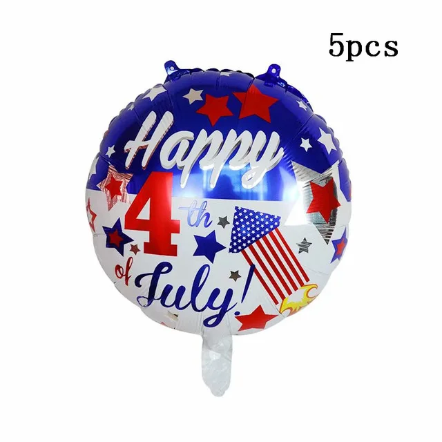 

13pcs Independence Day Decorations The Stars And The Stripes Foil Balloons American National flag Globos USA Birthday Party ball