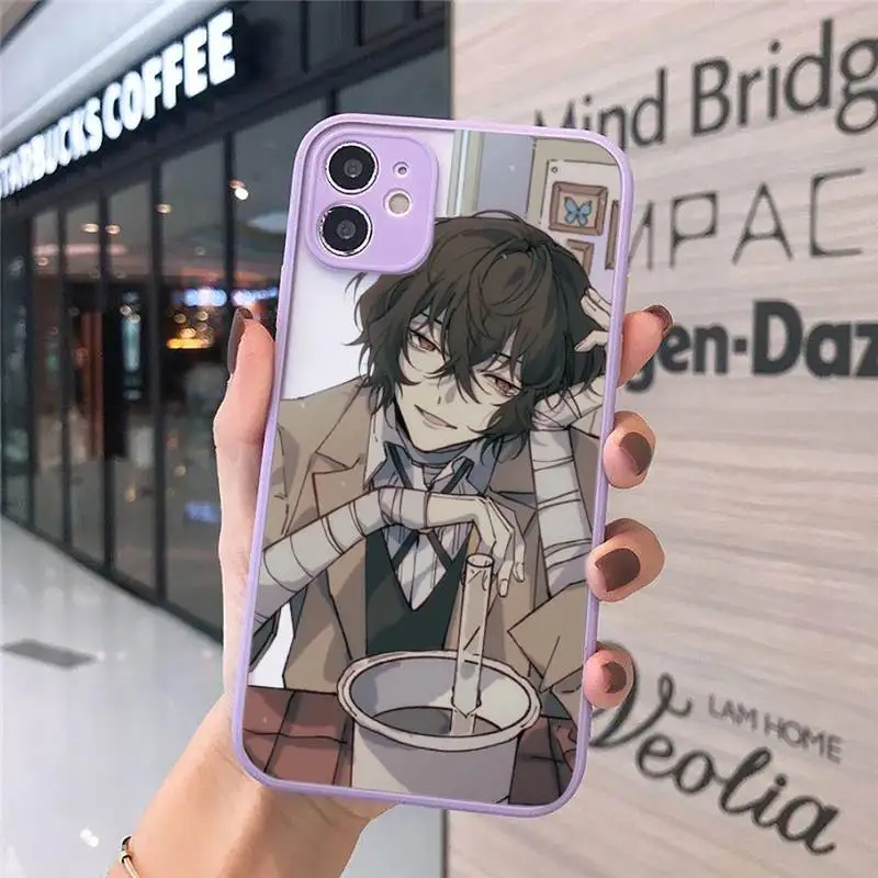 

bungou stray dogs Dazai Osamu japanese anime Phone Cases matte transparent For iphone 7 8 11 12 plus mini x xs xr pro max cover