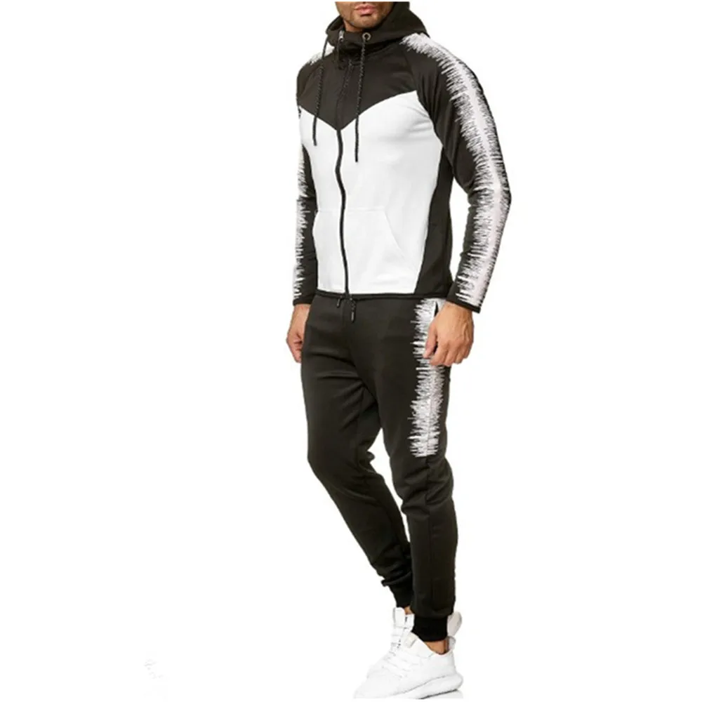 Спортивный костюм на молнии мужской комплект спортивный из 2 предметов мужская