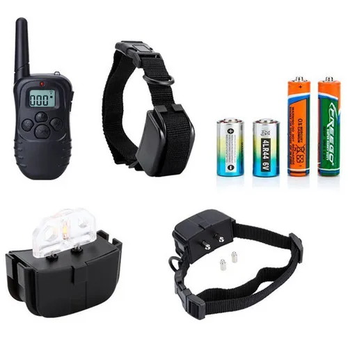 

LCD Remote Control Electric Dog Collars 300M Dog Training Collars suministros para perros battery type dog accessories