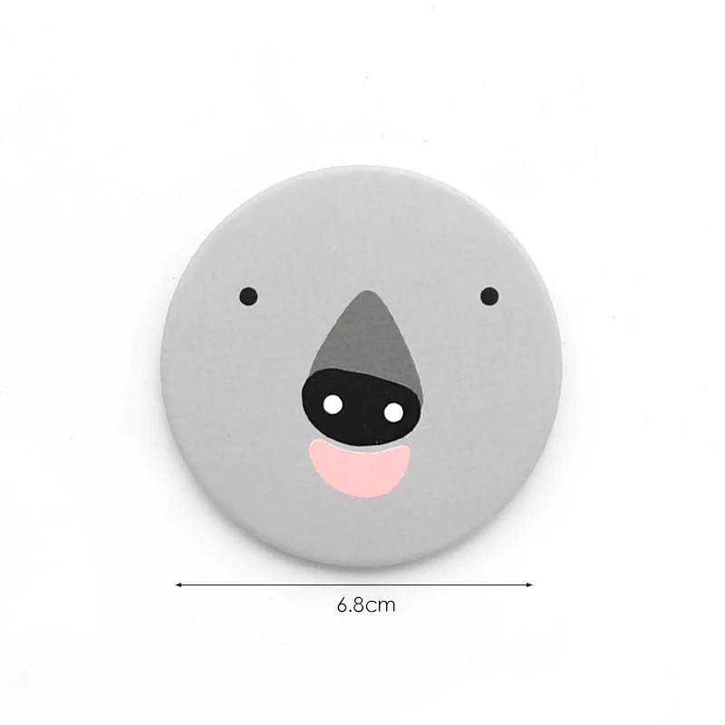 1 шт. модный мультяшный анти-вал Draagbare Kleine Spiegel Leuke Meisjes Make-upspiegel Pocket Spiegel Voor косметические инструменты - Цвет: I