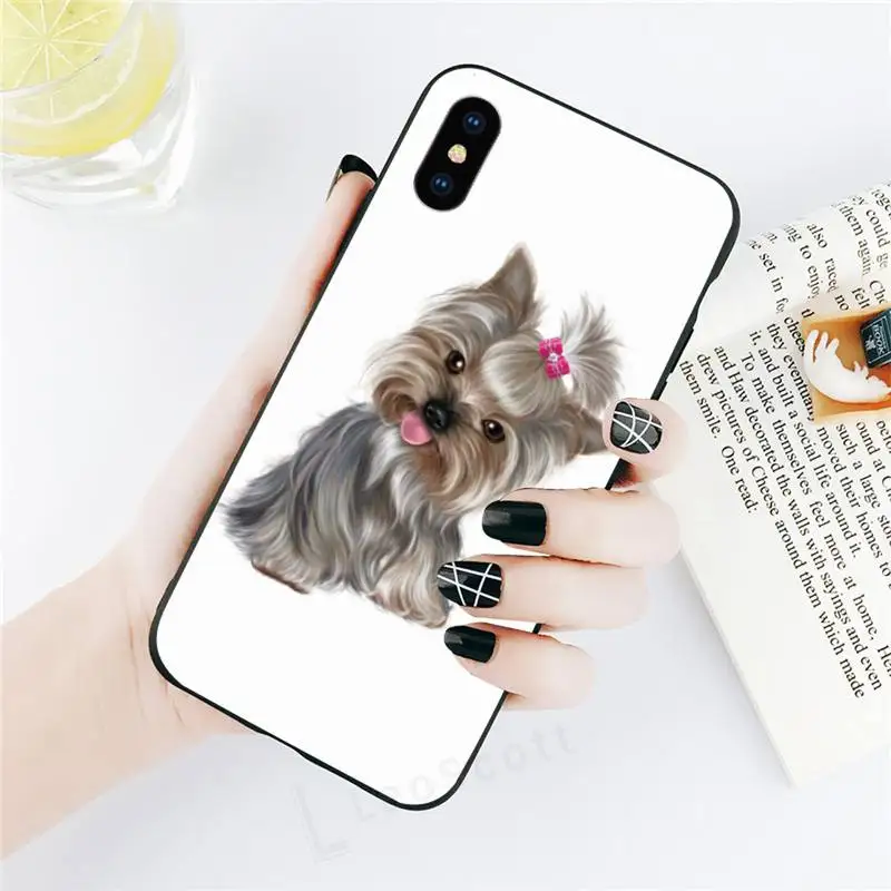 

Yorkshire terrier Cute dog animal high quality Anti-fall Phone Case for iPhone 11 12 pro XS MAX 8 7 6 6S Plus X 5S SE 2020 XR