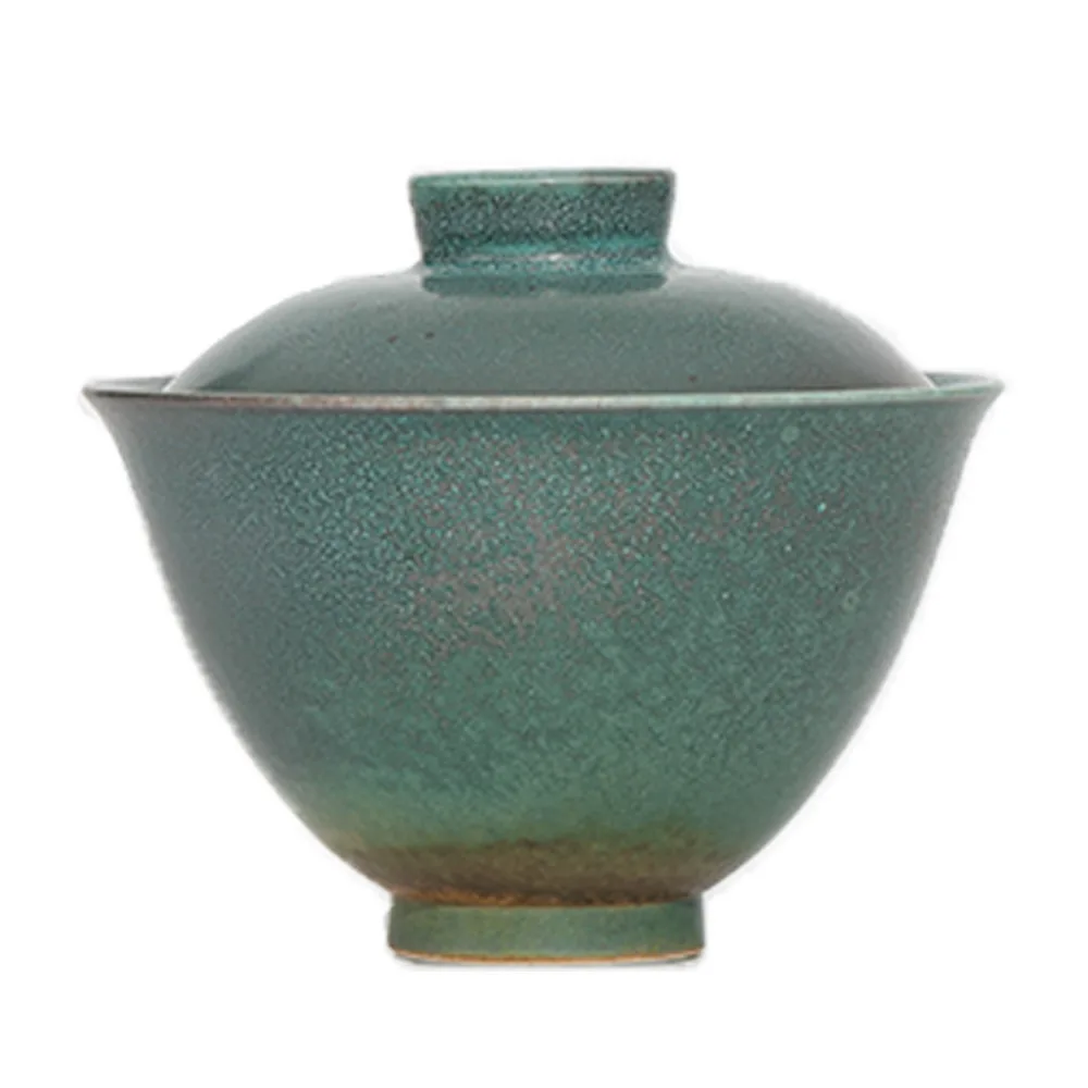 

220ml Soda burn Chinese Retro Handmade Random Texture Color Glaze High Temperature Firing Ceramic Teacup PorcelainTeacup