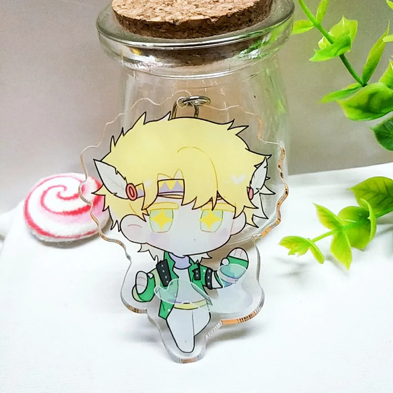 Аниме приключения Джоджо Джозеф Joestar Цезарь акриловый брелок подвеска Косплэй с
