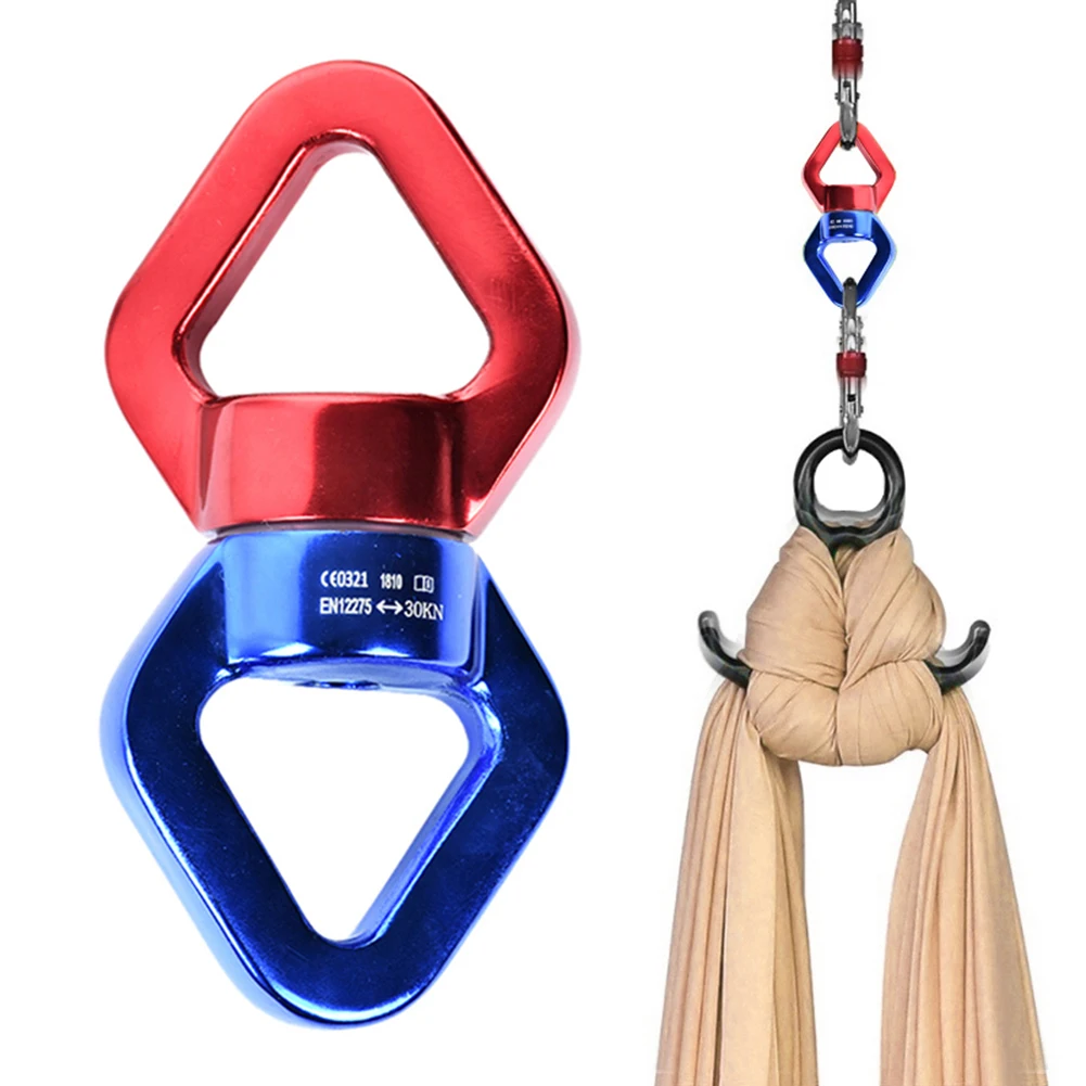 

Swing Yoga Hammock Spinner Fine Gimbal Rotary Ring Universal Connector Rotational Rope Swivel Connector 30KN Strong Durable