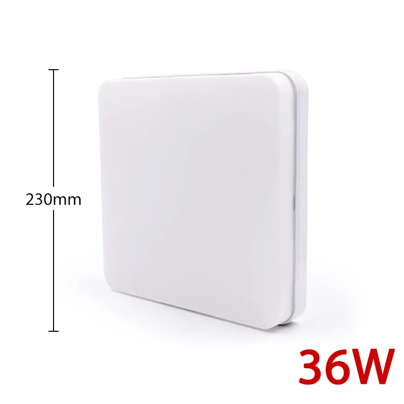 36W Square B 6 Вт 9 Вт 13 Вт 18 Вт 24 Вт 36 Вт 48 Вт поверхностное крепление заподлицо ультра тонкий светодиодный потолочный светильник лампа AC85-265V лампада светодиодный светильник для спальни - Цвет корпуса: 36W Square B