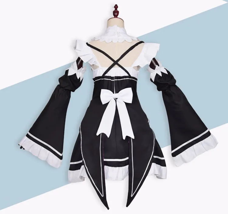 Аниме Re:zero Kara Hajimeru Isekai Seikatsu Life In a other World Ram Rem косплей костюм платье горничной парик